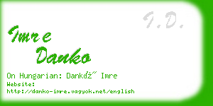 imre danko business card